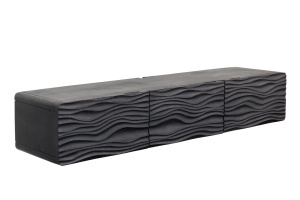 DULAP TV SUSPENDAT, LAGOON 160CM, DIN LEMN MASIV MANGO, NEGRU, ARTIM GROUP SELECTION - Img 5