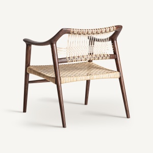 FOTOLIU BUER 35159 , MARO SI NATURAL, CONFECTIONAT DIN LEMN DE FRASIN SI RATTAN, STIL BOHO - Img 4