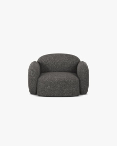 FOTOLIU CONFORTABIL BLAIR, 119X 95, GRI INCHIS, CU TAPITERIE DIN TEXTIL CHENILLE EDEN, MICADONI