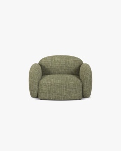 FOTOLIU CONFORTABIL BLAIR, 119X 95, VERDE MASLINIU, CU TAPITERIE DIN TEXTIL STRUCTURAT BALTIMORE, MICADONI