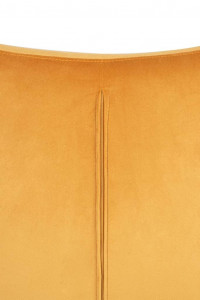 FOTOLIU CONFORTABIL EGG SZEROKI VELVET, GALBEN MUSTAR/CROM, DIN CATIFEA SI METAL, STIL MODERN - Img 6