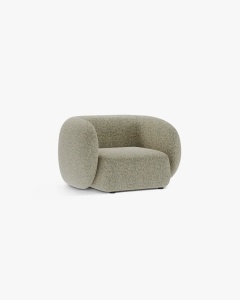 FOTOLIU CONFORTABIL KATE, MELANJ VERDE MUSCHI, 108X89 CM, TAPITAT CU TAPITERIE DIN TEXTIL SRUCTURAT PUENTE, MICADONI - Img 2