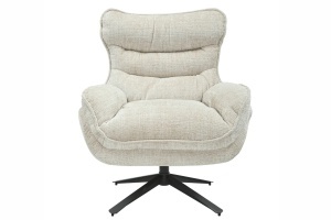FOTOLIU CU TABURET, CLOUD ROTATIV 360 GRADE, MATERIAL TEXTIL BEJ SI CADRUL METALIC, ARTIM GROUP SELECTION - Img 6