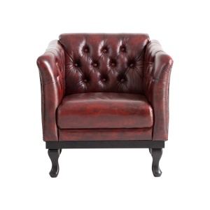 FOTOLIU DE LUX CHESTERFIELD DOVER, DIN PIELE NATURALA, CULOARE ROSU, ARTIM SELECTION