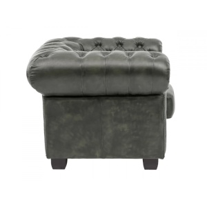 FOTOLIU DE LUX CHESTERFIELD DOVER, DIN PIELE NATURALA, CULOARE VERDE, ARTIM SELECTION - Img 6