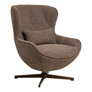 FOTOLIU DE RELAXARE ROTATIV BLENHEIM, DIN METAL SI TEXTIL, CULOARE MARO, HOUSE NORDIC
