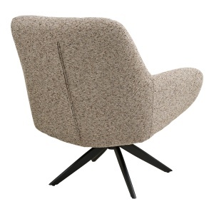 FOTOLIU DE RELAXARE ROTATIV GRANDOLA, DIN METAL SI TEXTIL, CULOARE GRI, HOUSE NORDIC - Img 5