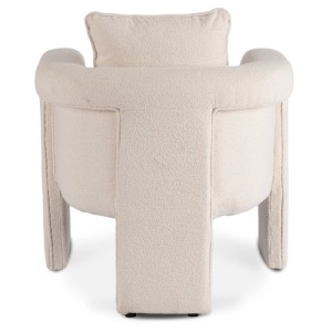 FOTOLIU DEOSEBIT, ARTIM MEBLE, REALIZAT DIN MATERIAL BOUCLE CREM SI METAL, STIL MODERN - Img 4