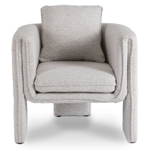 FOTOLIU DEOSEBIT, ARTIM MEBLE, REALIZAT DIN MATERIAL BOUCLE GRI SI METAL, STIL MODERN - Img 2