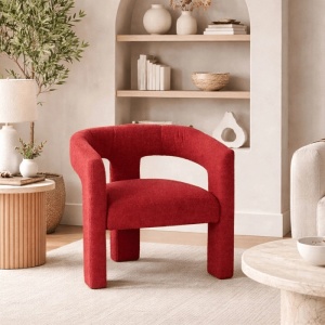 FOTOLIU DEOSEBIT, ARTIM MEBLE, REALIZAT DIN MATERIAL TEXTIL BOUCLE BURGUND, STIL MODERN