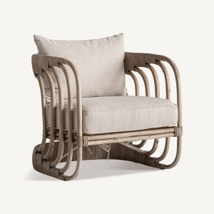 FOTOLIU DEOSEBIT DOUZAINS, DIN LEMN DE ARTAR SI TEXTIL, CULOARE NATUR/BEJ, DESIGN CONTEMPORAN, VICAL HOME