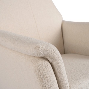 FOTOLIU DEOSEBIT PIVOTANT, ARTIM MEBLE, REALIZAT DIN MATERIAL BOUCLE BEJ, STIL MODERN - Img 6