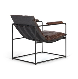 FOTOLIU DIN PIELE SI STRUCTURA DIN METAL, MARO/NEGRU, ARTIM GROUP COLLECTION - Img 3
