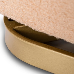 FOTOLIU LIVING ROTATIV SONNY, REALIZAT DIN METAL SI TEXTIL BOUCLE, CULOARE ORANGE/AURIU, ARTIM MEBLE - Img 7