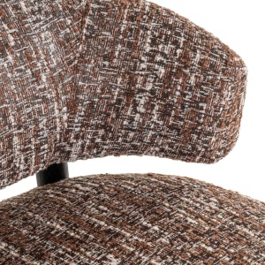 FOTOLIU ORNELLA HAZEL, 214211, MARO/NEGRU, CONFECTIONAT DIN PAL, SPUMA, LEMN DE PIN SI 100% POLIESTER, STIL MODERN - Img 6