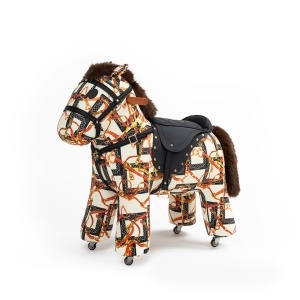 FOTOLIU PENTRU COPII HOBBY PONY, NEGRU/MARO, CONFECTIONAT DIN POLIESTER, BLANA SI METAL, STIL MODERN