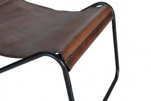 FOTOLIU RETRO, CULOARE MARO/NEGRU, DIN PIELE SI METAL, GINER Y COLOMER - Img 4