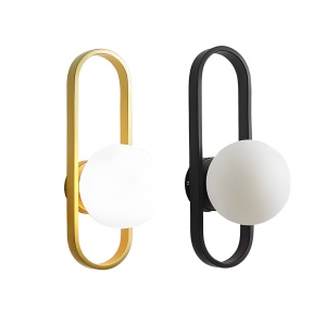 Lampa de perete APP1756-1W BRUSH GOLD WHITE - Img 3