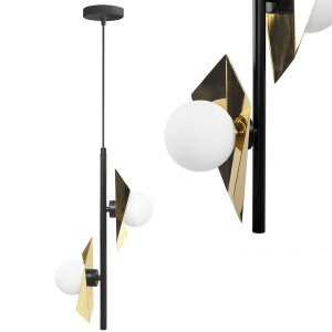 Lampă de tavan APP1410-CP BLACK GOLD - Img 1