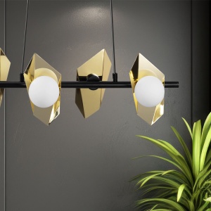 Lampă de tavan APP1412-CP BLACK GOLD - Img 2
