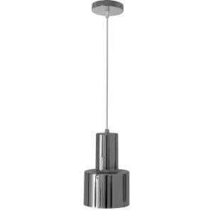 Lampă de tavan modernă din metal cromat argintiu - Img 2