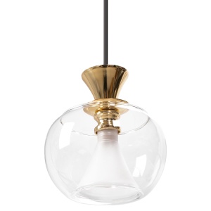 Lampa DE TAVAN SUSPENDABILA din sticla Sfera Auriu APP902-1CP - Img 3