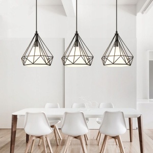 LAMPA DE TAVAN SUSPENDABILA IN STIL LOFT BELLO 3x E27 - Img 3