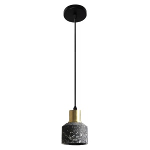 Lampă de tavan suspendată din beton Lastri Black APP930-1CP - Img 2