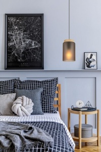 Lampă suspendată APP1810-1CP Frosted Grey - Img 3