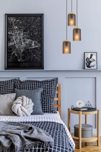 Lampă suspendată APP1811-3CPR Frosted Grey - Img 3