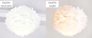 Lampă suspendată cu pene albe APP335-3CP - Img 2