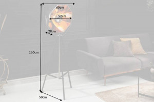 LAMPADAR DEOSEBIT 160CM, STUDIO, COD 40779, NEGRU/AURIU, DESIGN MODERN - Img 7