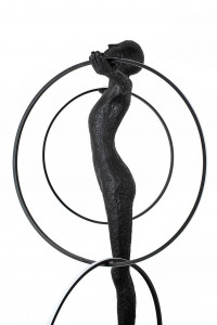 LAMPADAR EXCLUSIVIST 223CM, HUMAN CIRCULO, FIBRA DE STICLA SI LED - Img 7