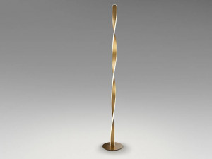 LAMPADAR TWIST, 150 CM, AURIU PERIAT/OPAL, DIN METAL, ALUMINIU SI ACRIL, STIL MODERN - Img 5