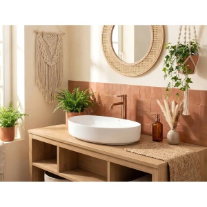 LAVOAR PE BLAT JOANA 65 CM, DIN CERAMICA, CALITATE SUPERIOARA, REA - Img 5