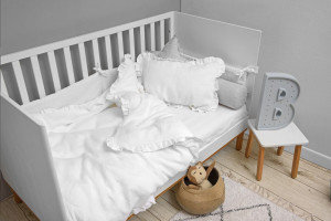 LENJERIE FLOUNCE LINEN ALB MARIMEA M IDEALA PENTRU PATUT BEBELUSI BA - Img 3