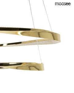 LUSTRA ANILLO 2, AURIE, CONFECTIONATA DIN METAL SI ALUMINIU, STIL MODERN - Img 5