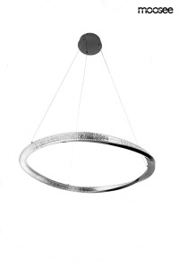 LUSTRA ANILLO 80, CROM/NEGRU, CONFECTIONATA DIN METAL SI ALUMINIU, STIL MODERN - Img 3