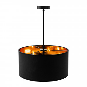 LUSTRA BLACK GOLD APP619-1CP, 36 cm, NEGRU SI AURIU, DIN METAL SI PLASTIC, STIL MODERN, TU - Img 3