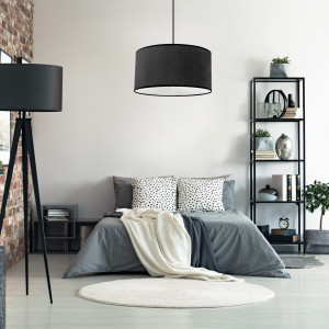 LUSTRA BLACK WHITE APP623-1CP, 40 cm, NEGRU SI ALB, DIN METAL SI PLASTIC, STIL MODERN, TU - Img 4