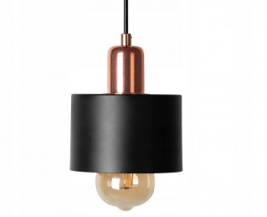 LUSTRA CU 3 BECURI CALI APP004-3CP, 38x125 cm, NEGRU SI AURIU ROZE, DIN ALUMINIU, STIL MODERN, TU - Img 2