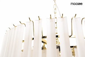 LUSTRA GORDON 80, AURIE, CONFECTIONATA DIN METAL SI STICLA, STIL MODERN - Img 5