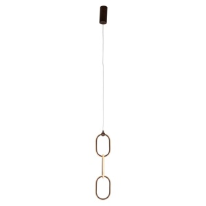 LUSTRA LACEY BRONZ, HL-0172, CONFECTIONATA DIN ALUMINIU, STIL MODERN - Img 2