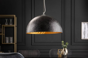 LUSTRA MODERNA 50CM, GLOW , COD 10717, STIL MODERN, REALIZATA DIN METAL IN NEGRU/AURIU - Img 2