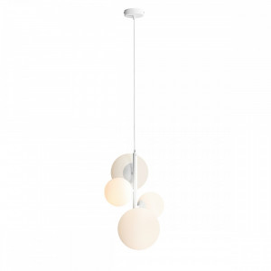 LUSTRA MODERNA, BALIA COD 1039L, DIN METAL SI GLOBURI STICLA, ALDEX