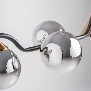 LUSTRA MODERNA FASHA 123CM, DIN METAL SI STICLA, DESIGN EXCLUSIVIST, VICAL HOME - Img 5