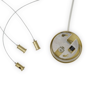 LUSTRA PERLAGE SP14, ALAMA/AMBER, DIN METAL SI STICLA, STIL MODERN - Img 2