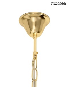 LUSTRA SCARLETT 80, AURIE, CONFECTIONATA DIN METAL SI STICLA, STIL MODERN - Img 7