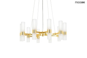 LUSTRA TUBS 10 GOLD, CONFECTIONATA DIN STICLA SI META, STIL MODERN
