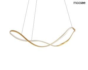 LUSTRA WAVES 60, AURIE, CONFECTIONATA DIN METAL SI ALUMINIU, STIL MODERN - Img 2